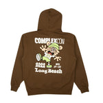 Complexcon x Verdy Brown Chest Logo Graphic Hoodie Brown - Supra Sneakers - Image 2