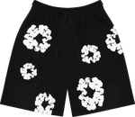 Denim Tears The Cotton Wreath Sweat Shorts Black - Supra Sneakers - Image 1
