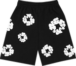 Denim Tears The Cotton Wreath Sweat Shorts Black - Supra Sneakers - Image 2