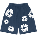 Denim Tears The Cotton Wreath Sweat Shorts Navy Blue