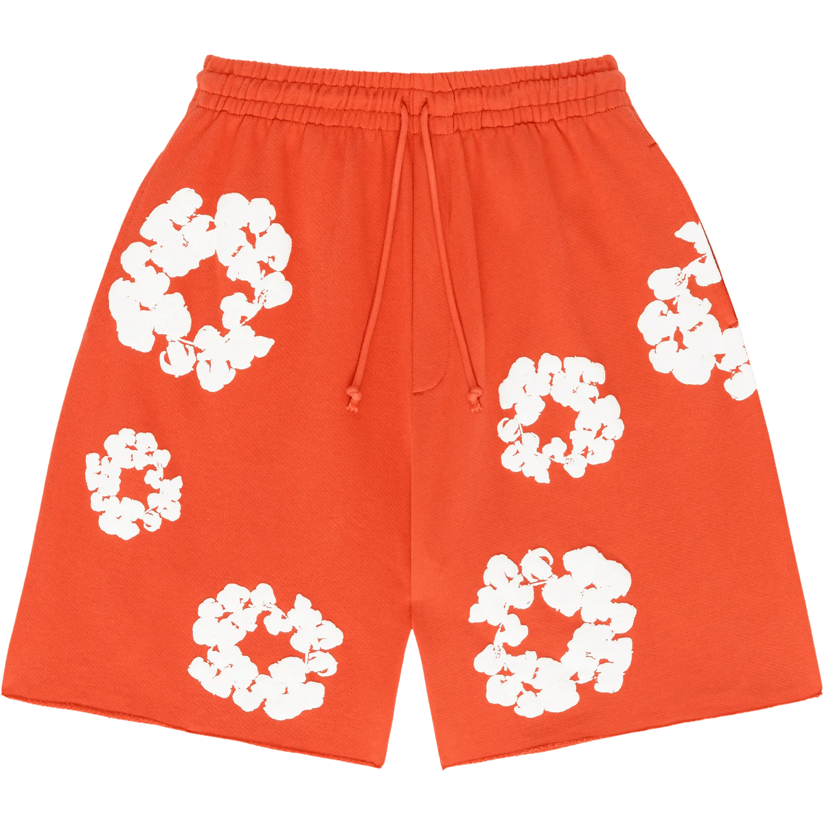 Denim Tears The Cotton Wreath Sweat Shorts Orange - Supra Stud Sneakers