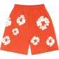 Denim Tears The Cotton Wreath Sweat Shorts Orange - Supra Stud Sneakers