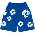 Denim Tears The Cotton Wreath Sweat Shorts Royal Blue - Supra Sneakers - Image 2