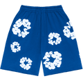 Denim Tears The Cotton Wreath Pantaloncini da tuta Blu Reale