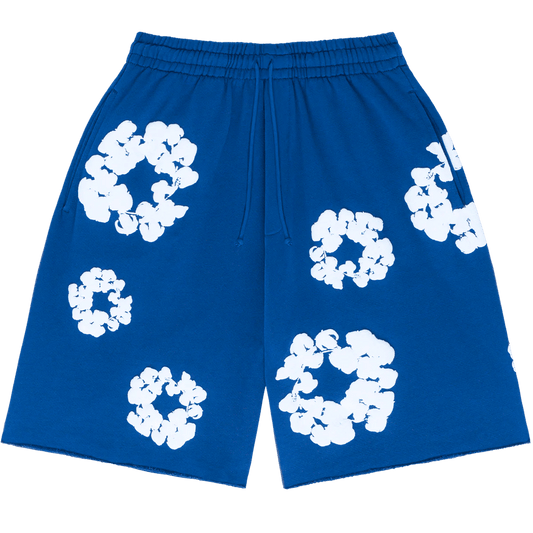 Denim Tears The Cotton Wreath Sweat Shorts Royal Blue - Paroissesaintefoy Sneakers Sale Online