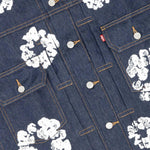 Denim Tears x Levi's Wreath Jean Jacket Raw Selvedge - Supra Sneakers - Image 4