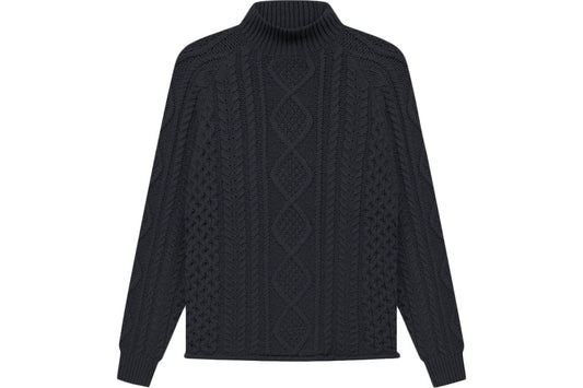 Fear of God Essentials Cable Knit Turtleneck Iron - Sneakersbe Sneakers Sale Online