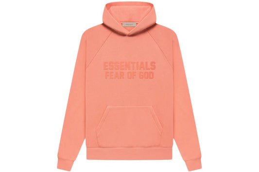 Fear of God Essentials Hoodie Coral - Supra with Sneakers