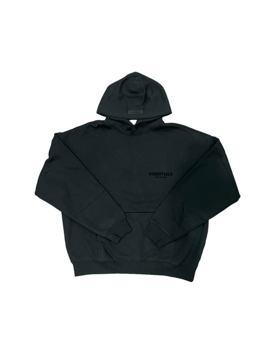 Fear of God Essentials Hoodie Core Black (FW22) - Supra with Sneakers