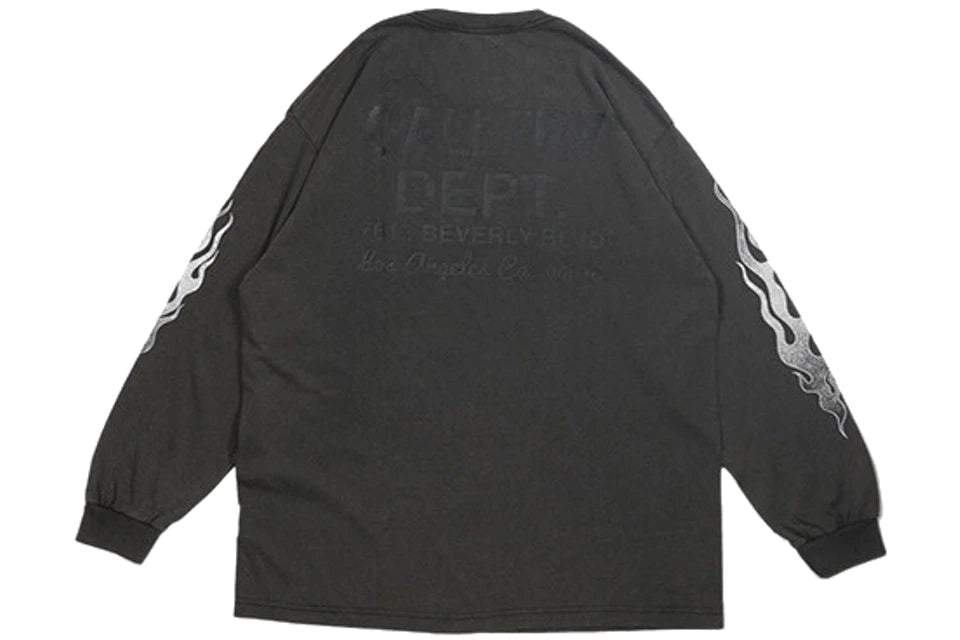 Gallery Dept. Flames L/S T-Shirt Black - Supra Sneakers