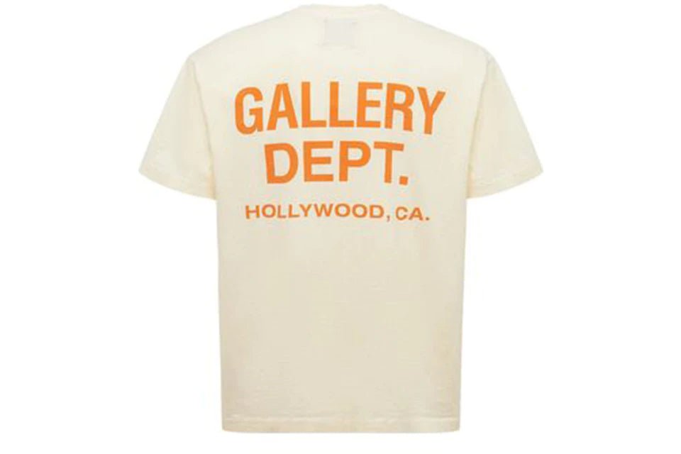 Gallery Dept. Souvenir T-Shirt Cream / Orange-Supra Sneakers-$350.00