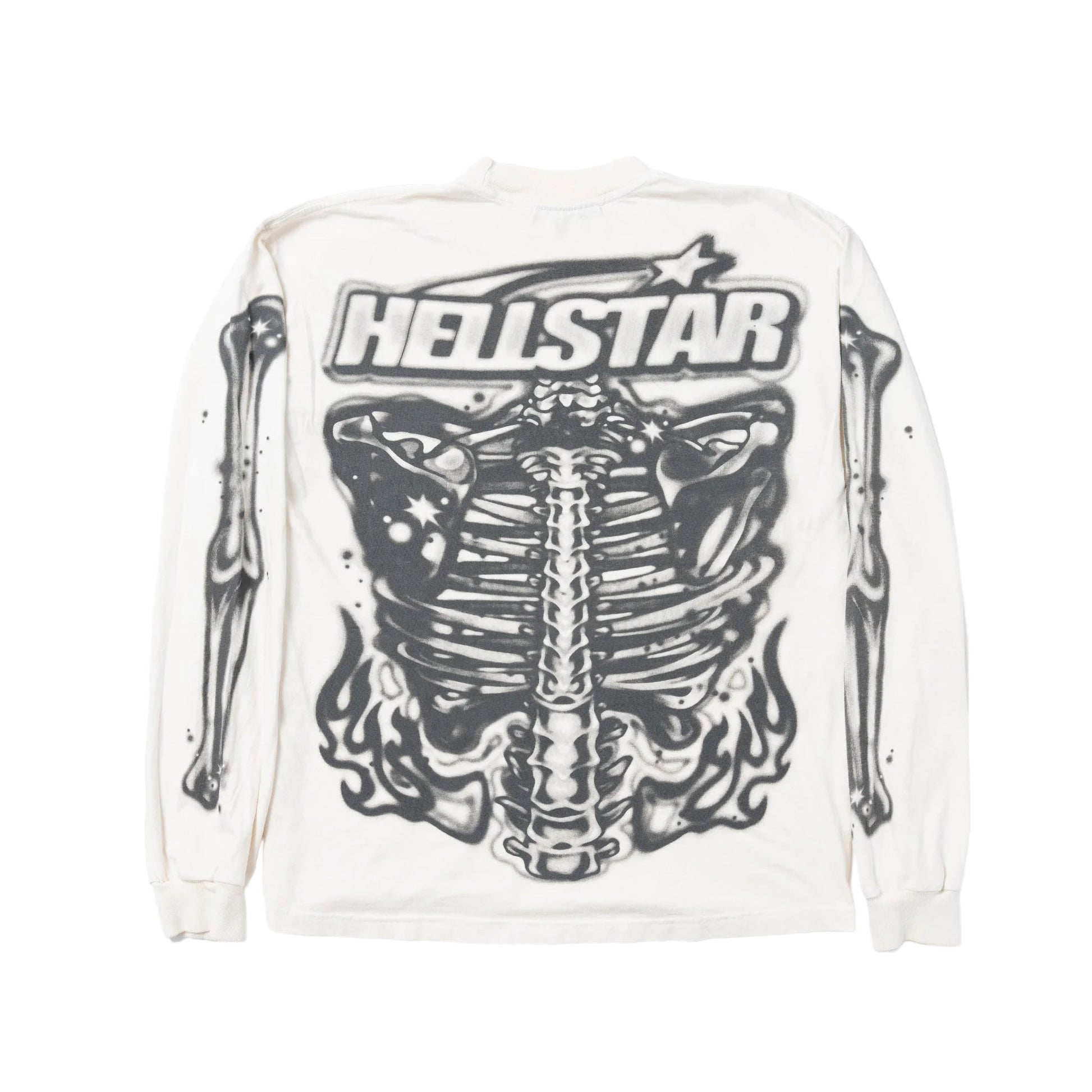 Hellstar Airbrushed Bones Longsleeve Tee - Supra Sneakers