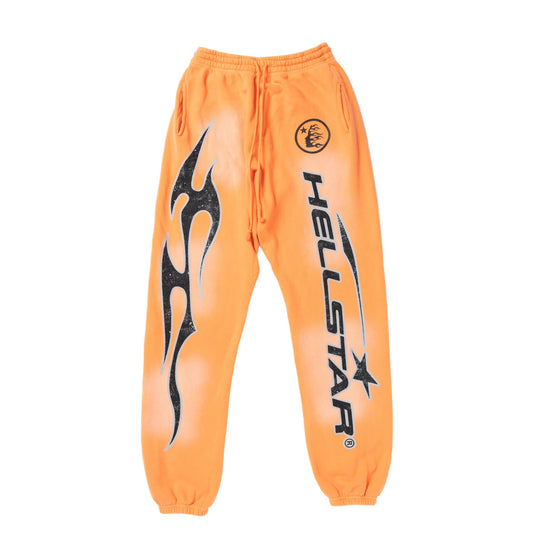 Hellstar Fire Orange Hellstar Sweatpants (Closed Elastic Bottom) - Supra FZ5261 Sneakers