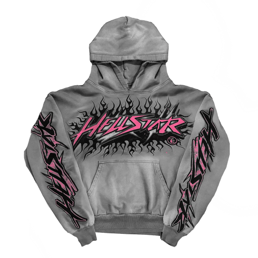 Hellstar Future Flame Hoodie Grey - Sneakersbe Sneakers Sale Online