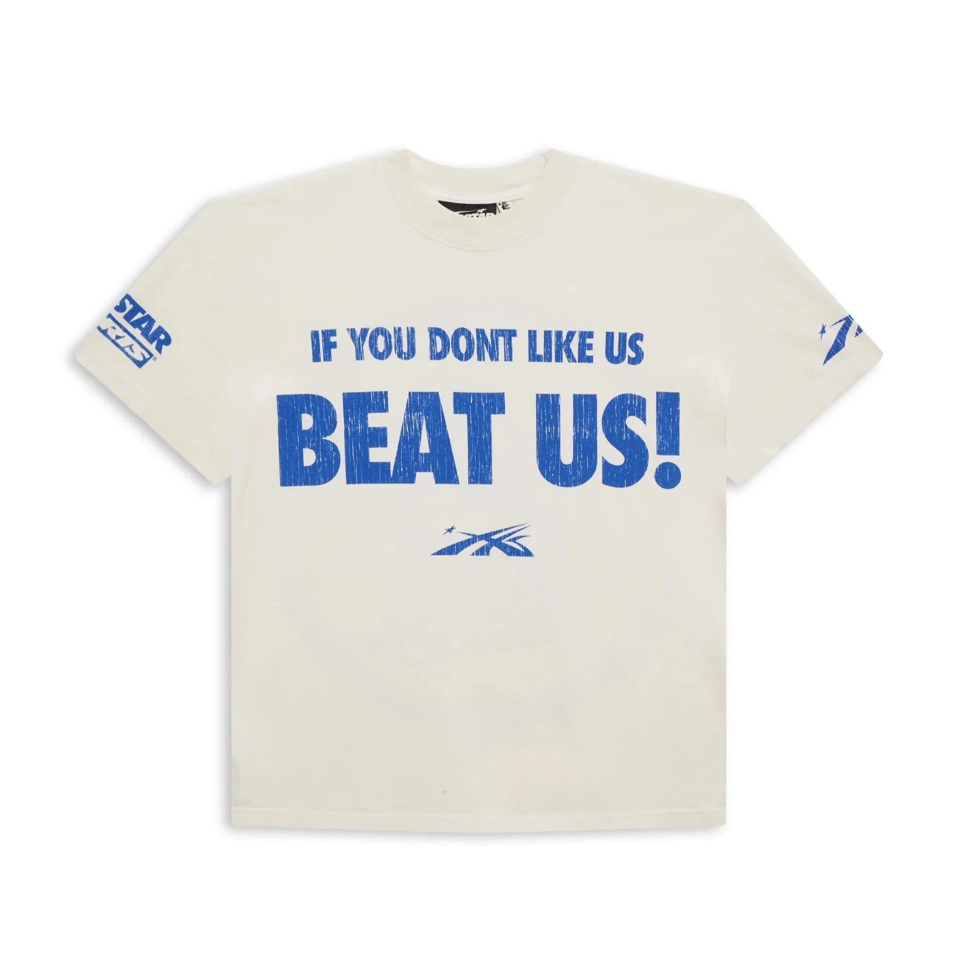 Hellstar Sports Beat Us! T-Shirt (White/Black) - Paroissesaintefoy Sneakers Sale Online