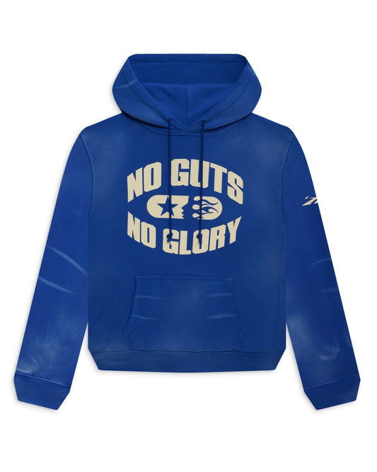 Hellstar Sports No Guts No Glory! Hoodie (Blue) - Sneakersbe Sneakers Sale Online