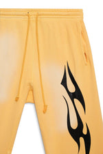 Hellstar Sports Sweatpants (Yellow) - Supra Sneakers - Image 3