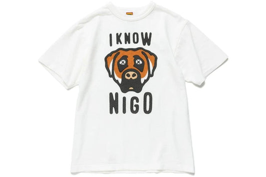 Human Made I Know Nigo Kaws T-Shirt White - Paroissesaintefoy Sneakers Sale Online