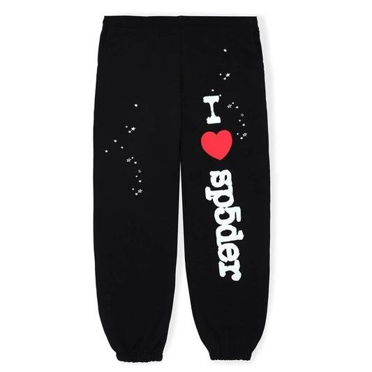 I Love Sp5der Sweatpants Black - Sneakersbe Sneakers Sale Online