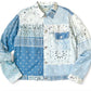 Kapital Patchwork Bandana-Print Cotton Jacket Blue - Paroissesaintefoy Sneakers Sale Online