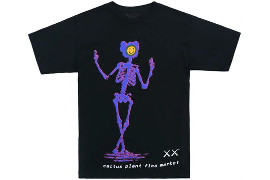 KAWS x Cactus Plant Flea Market T-shirt Black - Supra stil Sneakers