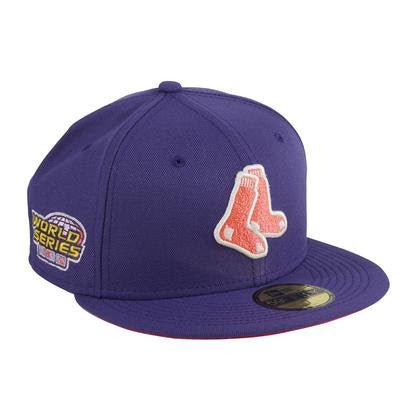 New Era 59Fifty Boston Red Sox 2004 World Series Patch Alternate Hat - Purple - Sneakersbe Sneakers Sale Online