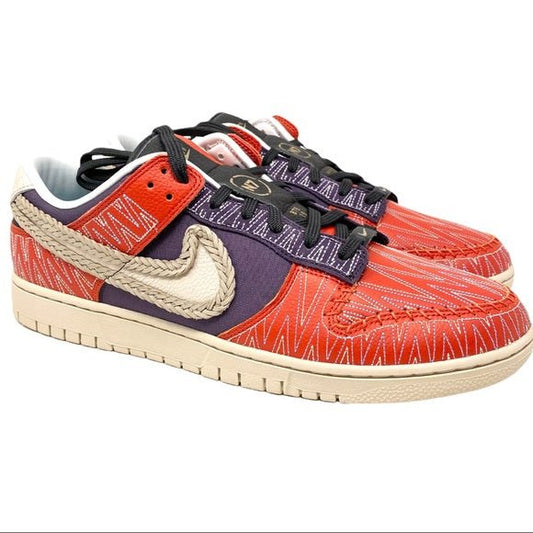 nike dunk low id n7 lyle thompson red purple 721698