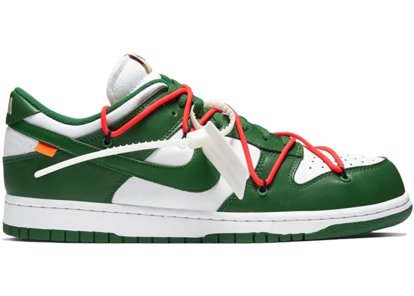 nike dunk low off white pine green 207858