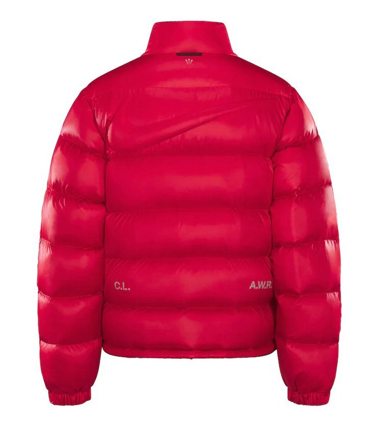 nike x drake nocta sunset puffer jacket red 228531