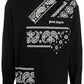Palm Angels Bandana Print Crewneck Sweater Black - Supra Sneakers