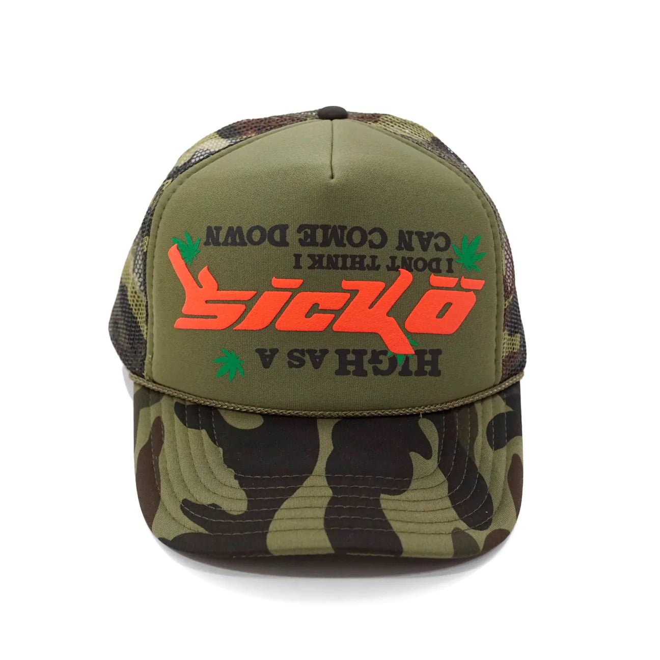 Sicko Laundry High Trucker Hat 2 - Dark Camo - Supra Sneakers