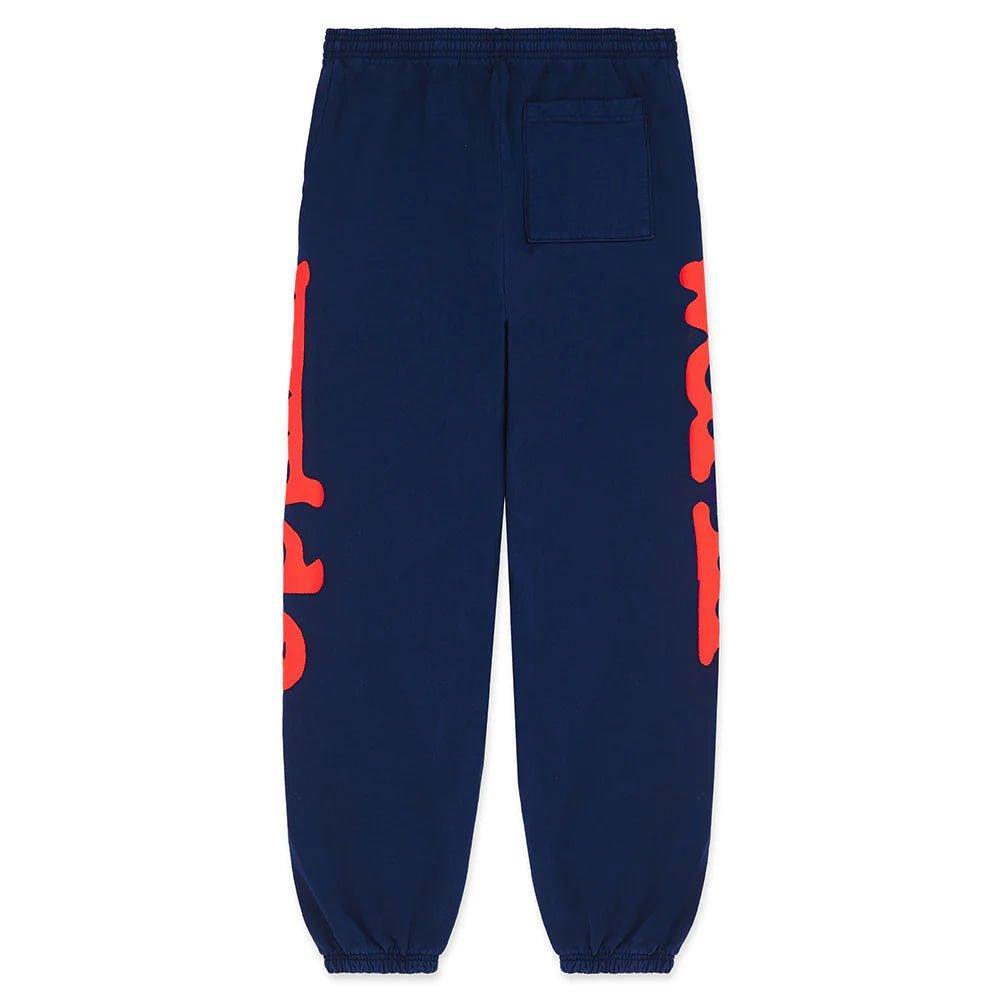 Sp5der Navy & Red Beluga Sweatpants - Sneakersbe Sneakers Sale Online