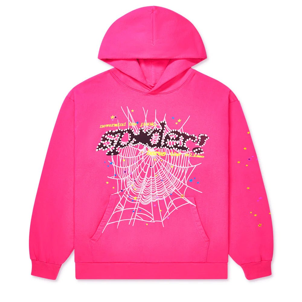 Sp5der Pink P*nk V2 Hoodie - Paroissesaintefoy Sneakers Sale Online