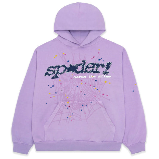 Sp5der Web Hoodie Acai Purple - Paroissesaintefoy Sneakers Sale Online