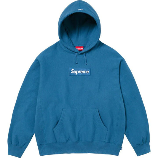 Supreme Box Logo Hooded Sweatshirt (FW23) Blue - Sneakersbe Sneakers Sale Online