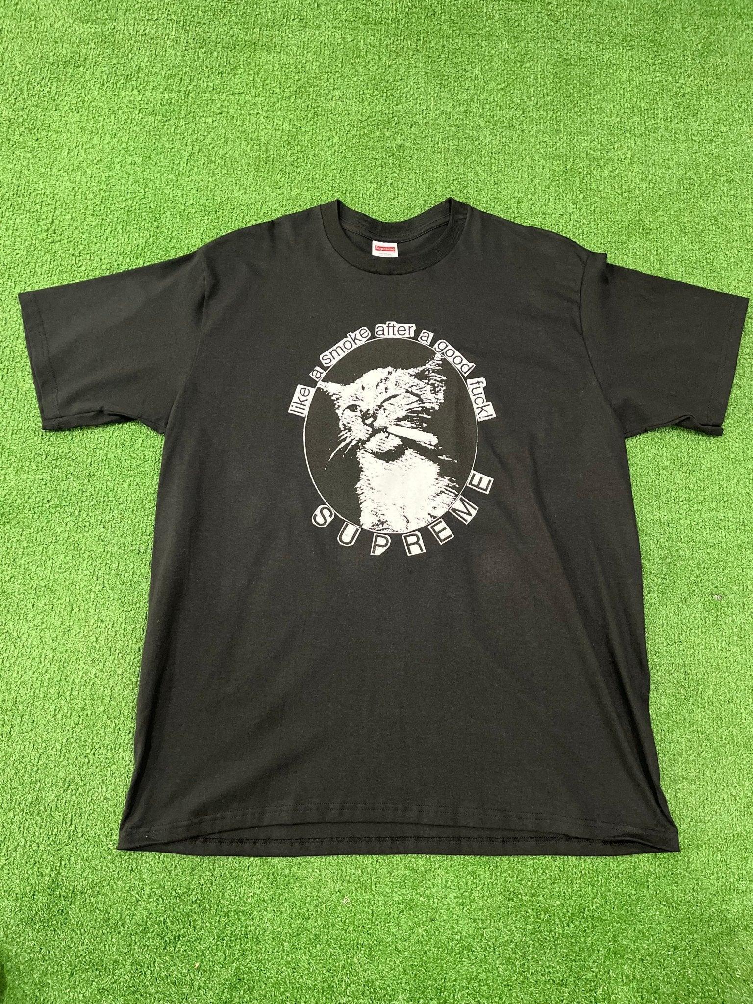 Supreme smoke cheap tee black