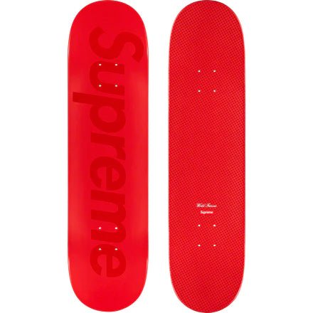 Supreme Tonal Box Logo Skateboard Deck Red - 8.25" x 32" - Supra Sneakers