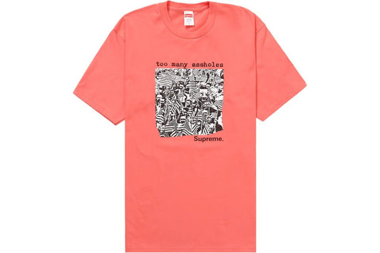 Supreme Too Many A**holes Tee Bright Coral - Sneakersbe Sneakers Sale Online