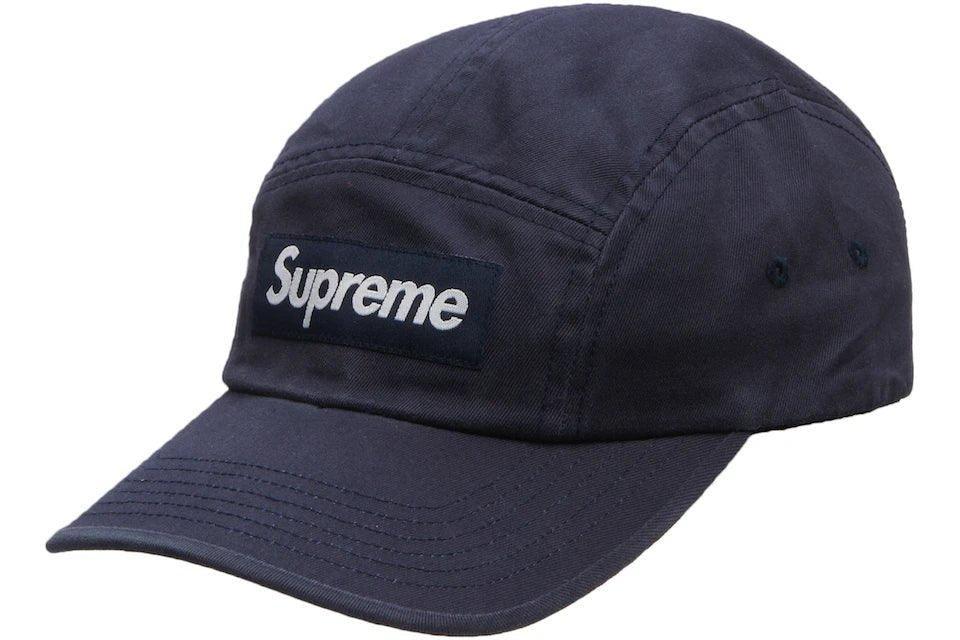 Supreme Washed Chino Twill Camp Cap (FW22) Navy - Sneakersbe Sneakers Sale Online