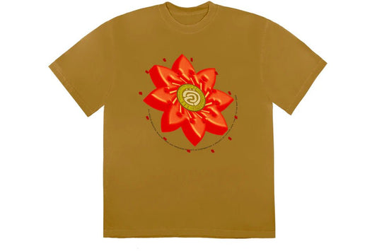 Travis Scott Cactus Jack Flower T-shirt Gold - Paroissesaintefoy Sneakers Sale Online