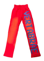 Vertabrae C-2 Sweat Pants Washed (Red & Blue) - Supra Sneakers - Image 1