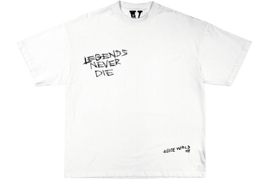 Vlone x Juice Wrld Legends Never Die T-Shirt White - Sneakersbe Sneakers Sale Online