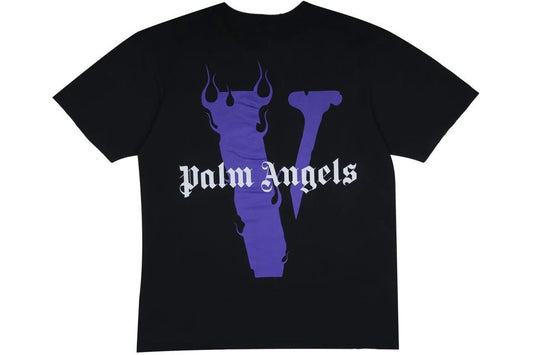 Vlone x Palm Angels T-Shirt - Black / Purple - Supra Sneakers